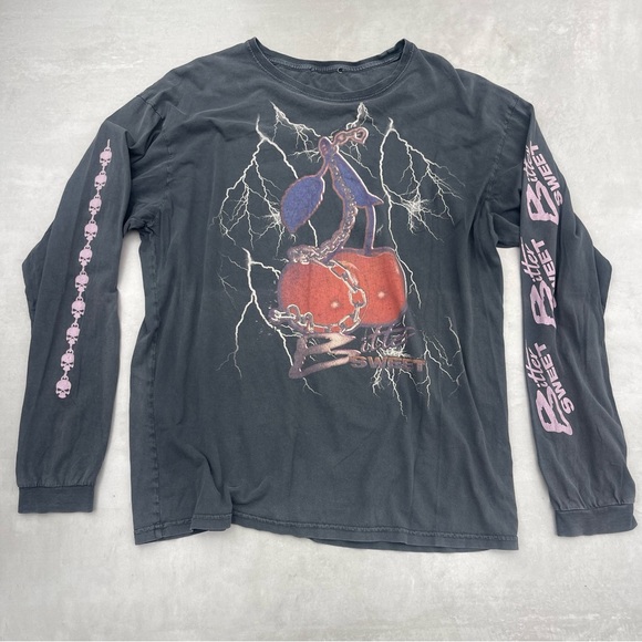 Cherry Grunge Long Sleeve T-Shirt - Picture 4 of 5